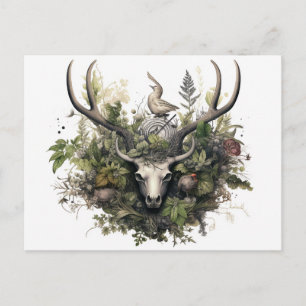 Carte de vacances artistique Nordic Retro Pagan