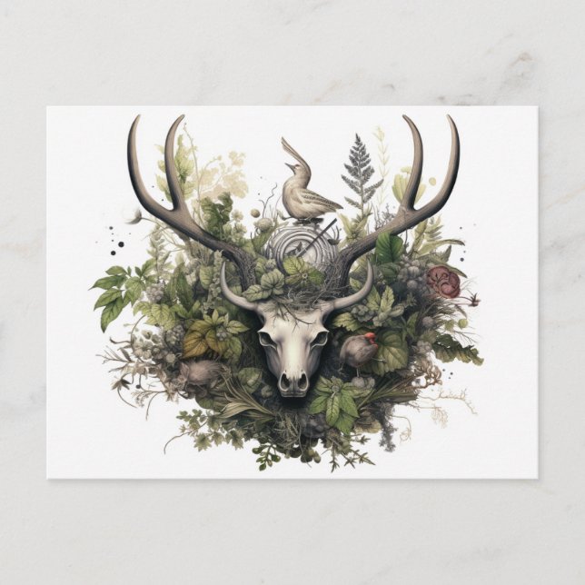 Carte de vacances artistique Nordic Retro Pagan (Devant)