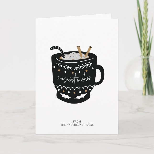 Carte de vacances au cacao chaud (Devant)