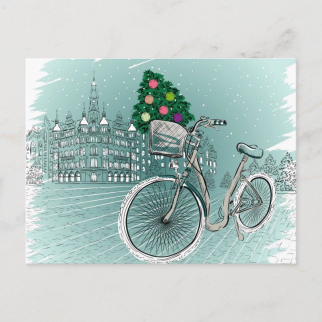 Carte de vacances avec arbre de vacances (Devant)