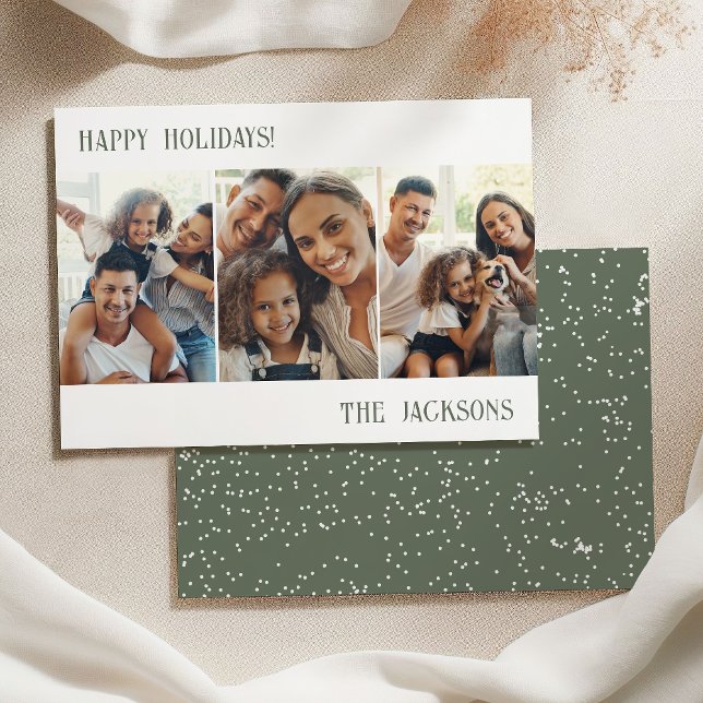 Carte de vacances avec collage photo moderne de sa (Créateur téléchargé)