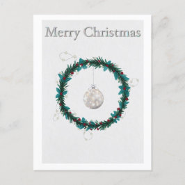 Carte de vacances avec illustration de Noël