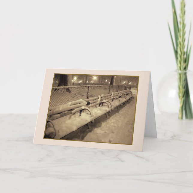 Carte de vacances "Banches neigeuses" - Noël (Devant)