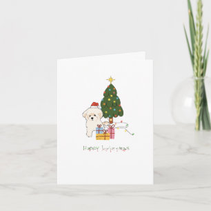 Carte de vacances Bichon