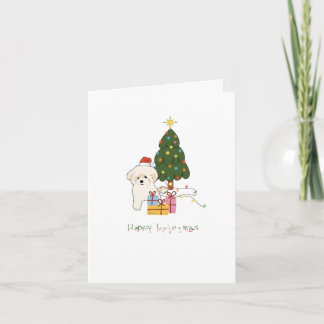 Carte de vacances Bichon