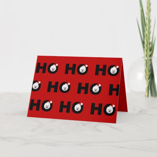 Carte de vacances Bichon Frise (Devant)