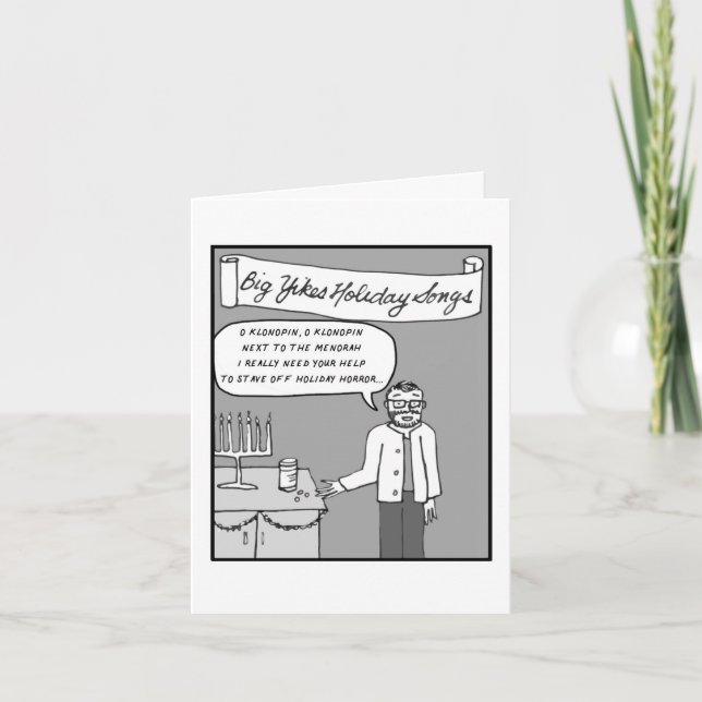 Carte de vacances Big Yikes : Hanoukka, O Hanoukka (Devant)