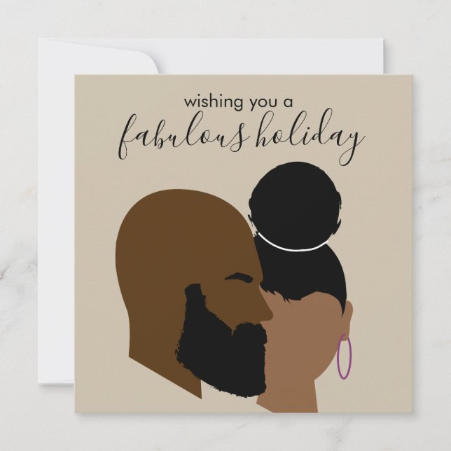 Carte de vacances Black Love (Devant)