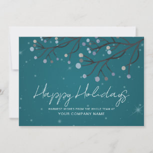 Carte de vacances Blue Starry Night Corporate