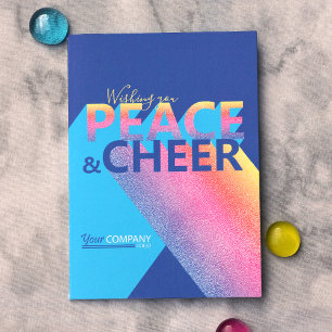 Carte de vacances Blue, Turquoise, Rose Word Art