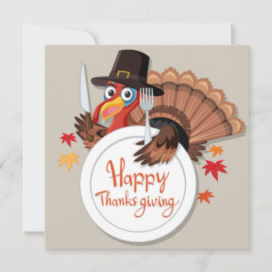Carte de vacances bon thanksgiving