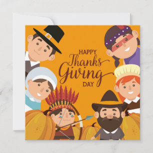Carte de vacances bon thanksgiving