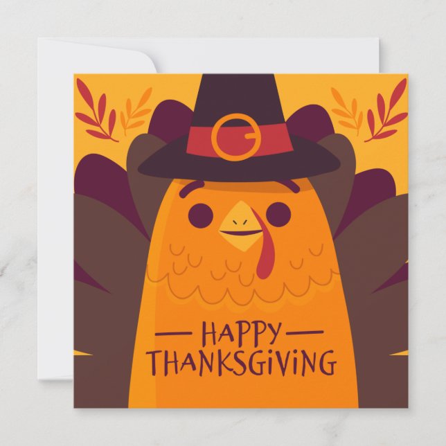 Carte de vacances bon thanksgiving (Devant)