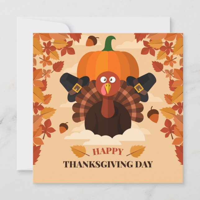 Carte de vacances bon thanksgiving (Devant)