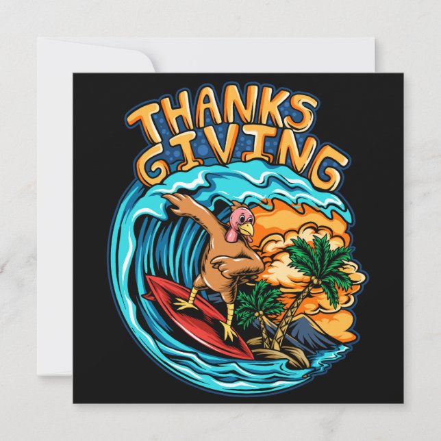 Carte de vacances bon thanksgiving (Devant)