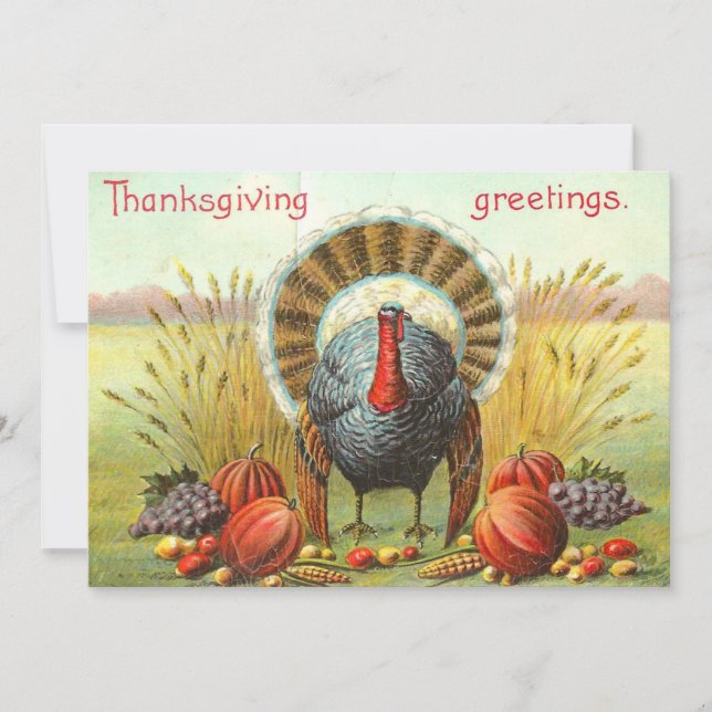 Carte de vacances bon thanksgiving Turquie (Devant)
