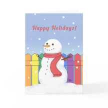 Carte de vacances bonhomme de neige LGBTQ