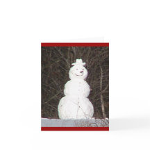 Carte de vacances Bonhomme de neige (WestCreek)