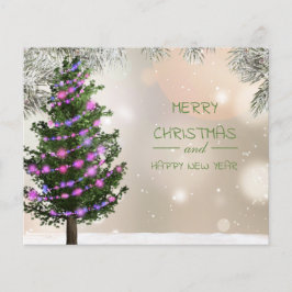 Carte de vacances Budget Christmas Tree