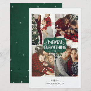 Carte de vacances Budget Green Merry Everything 4