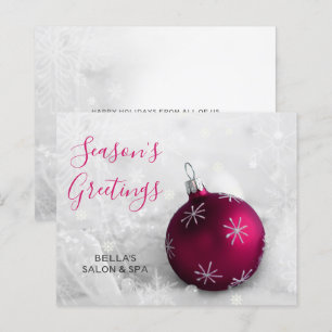 Carte de vacances Budget Pink Orament Company