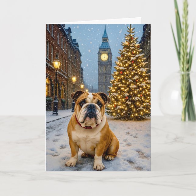 Carte de vacances Bulldog (Devant)
