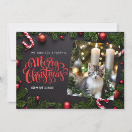 Carte de vacances Cat Xmas