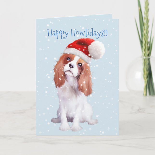 Carte de vacances Cavalier King Charles Spaniel (Devant)