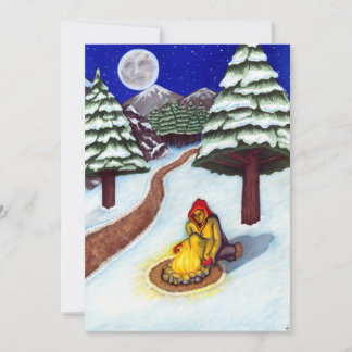 Carte de vacances "Chaleur en hiver" avec Envelopp