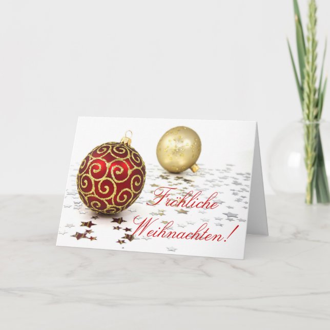 Carte de vacances Christmas Fröhliche Weihnachten (Devant)