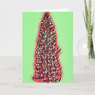 Carte de vacances Contemporaine Arbre de Noël