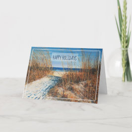 Carte de vacances Côte Sand Dunes Beach Shoreline