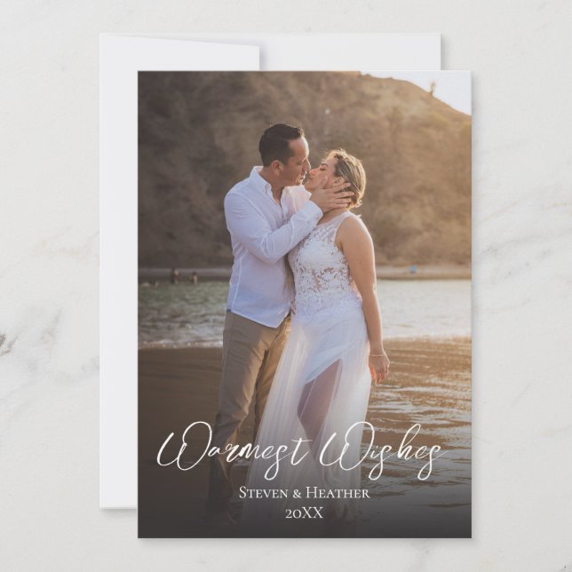 Carte de vacances Couple Photo Warmest Wars (Devant)