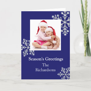 Carte de vacances Crystal Snowflake