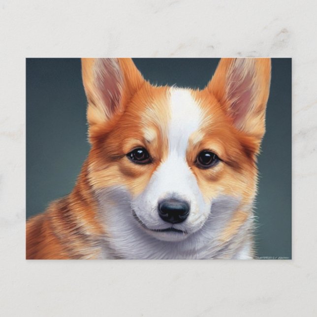 Carte de vacances Cute Corgi (Devant)