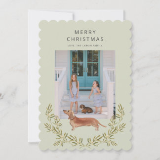 Carte de vacances Dachshund Flat