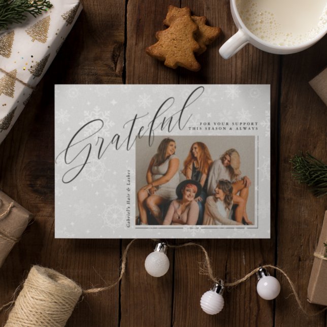 CARTE DE VACANCES D'AFFAIRES Ajouter votre photo (Créateur téléchargé)