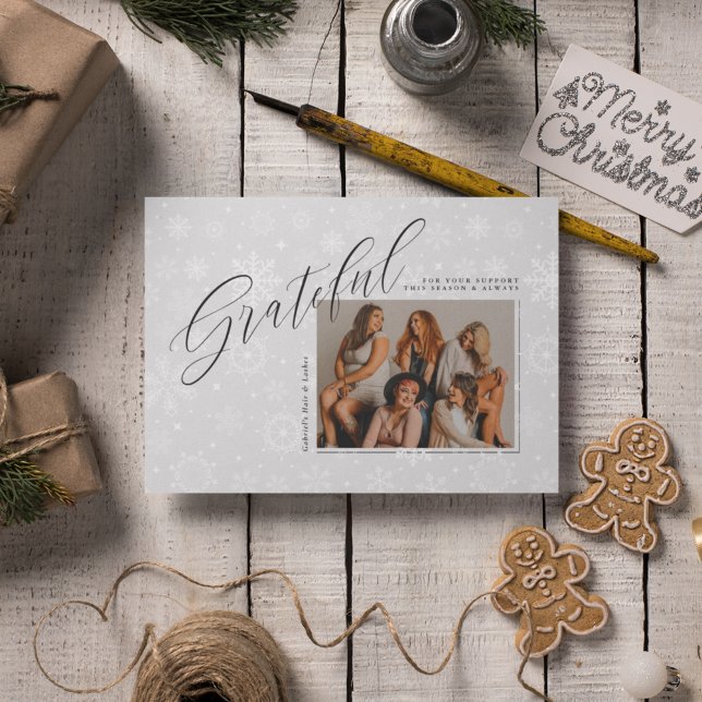 CARTE DE VACANCES D'AFFAIRES Ajouter votre photo (Créateur téléchargé)