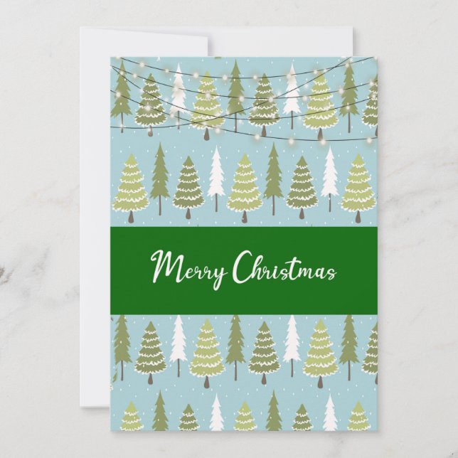 Carte de vacances d'arbre de Noël (Devant)
