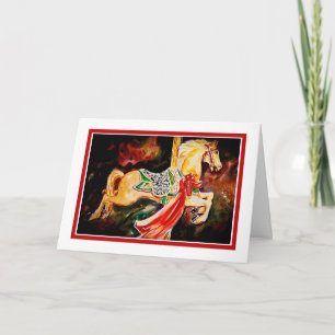 Carte de vacances de carrousel