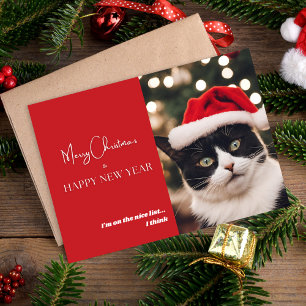Carte de vacances de chat mignon