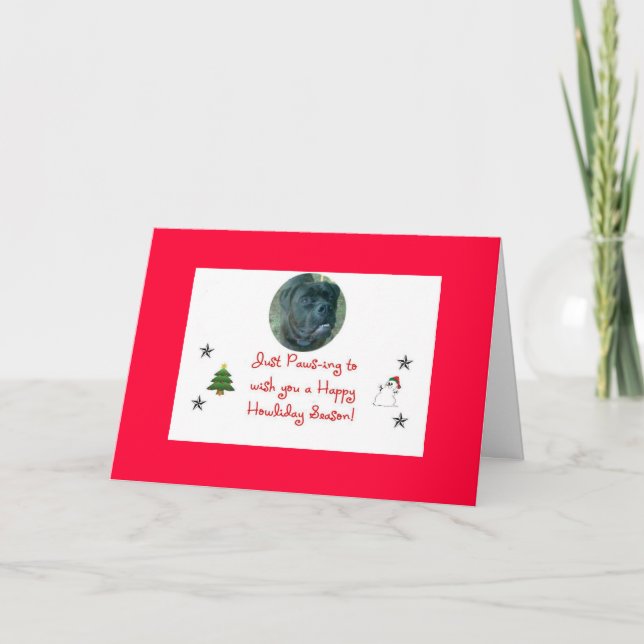 carte de vacances de chien (Devant)