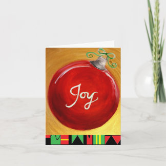 Carte de vacances de joie par Alicia L. McDaniel