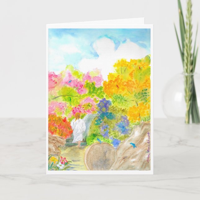 Carte de vacances de la fête de la Résurrection (Devant)