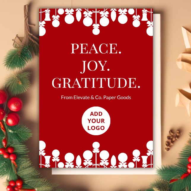 Carte de vacances de la société | Message personna (Créateur téléchargé)