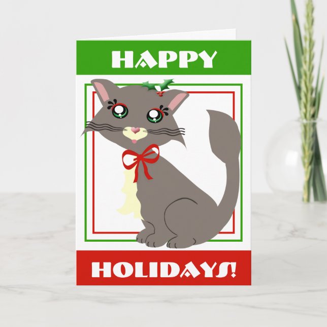 Carte de vacances de Misty Toon Kitty ! (Devant)