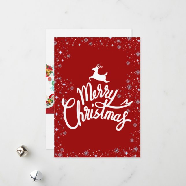 Carte de vacances de Noël (Devant/Arrière en situation)