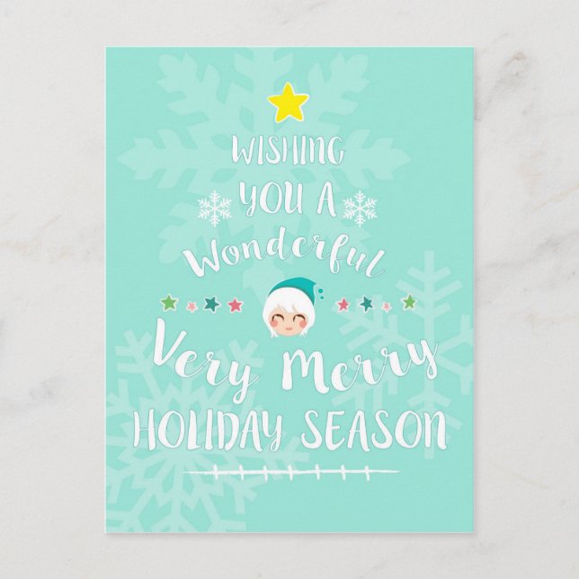 Carte de vacances de Noël - arbre de Noël (Devant)