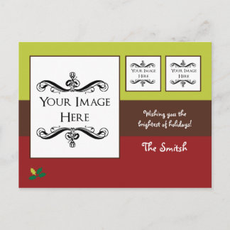 Carte de vacances de Noël avec votre photo