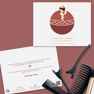 Carte de vacances de Noël Bauble Foil Accents de s